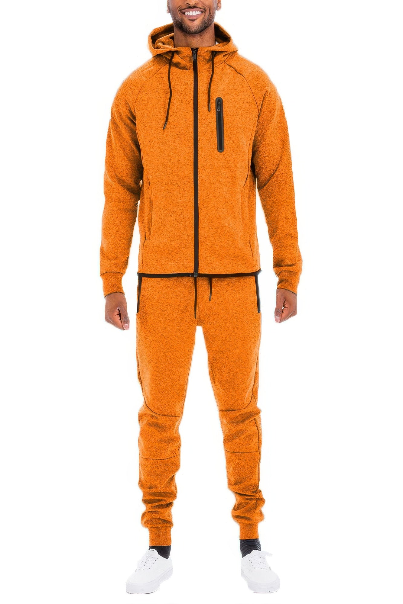 Mens Full Zip Sweat Pant Sweat Set - All Season Fashion