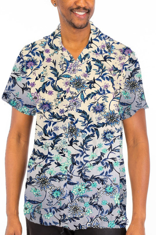 Mens Paisley Button Down Shirt - All Season Fashion
