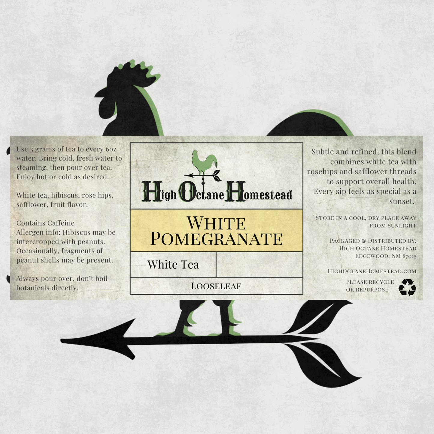 White Pomegranate | White | Loose-leaf Tea