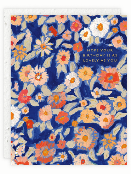 Wildflower Floral - Seeded Birthday Card