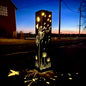 Blowing Dandelions Steel Luminary Pillar | Solar Light