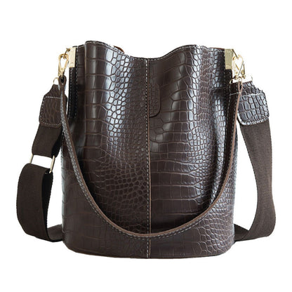 ClaudiaG Blake Shoulder Bag -Chocolate Croc