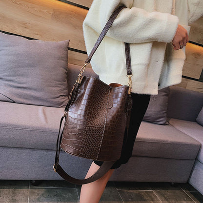 ClaudiaG Blake Shoulder Bag -Chocolate Croc