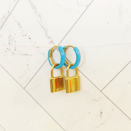ClaudiaG Small Lock Loop Earrings