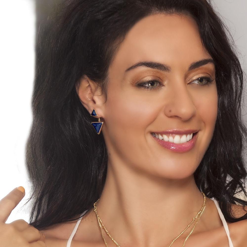 ClaudiaG Gypsy Earrings-Sapphire
