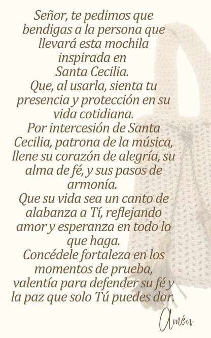 Saint Cecilia Handmade Mochila