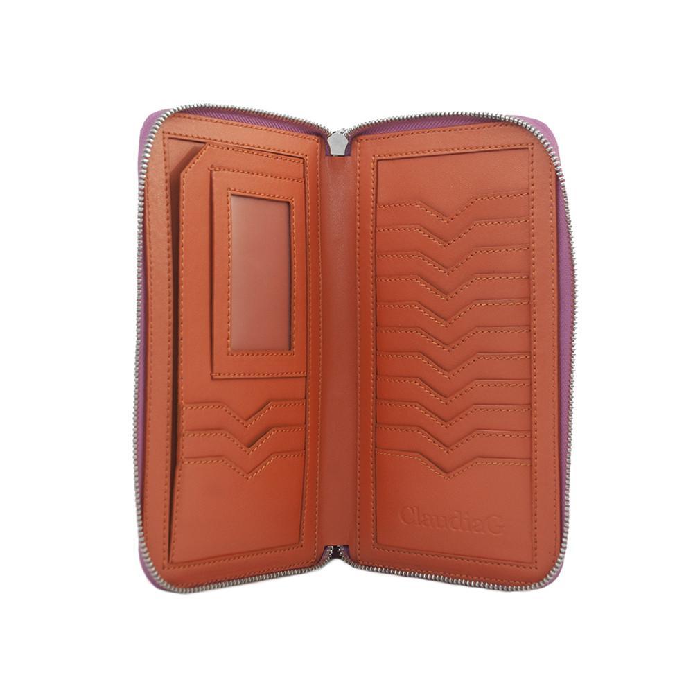ClaudiaG Lotus Wallet-Watermelon/Orange
