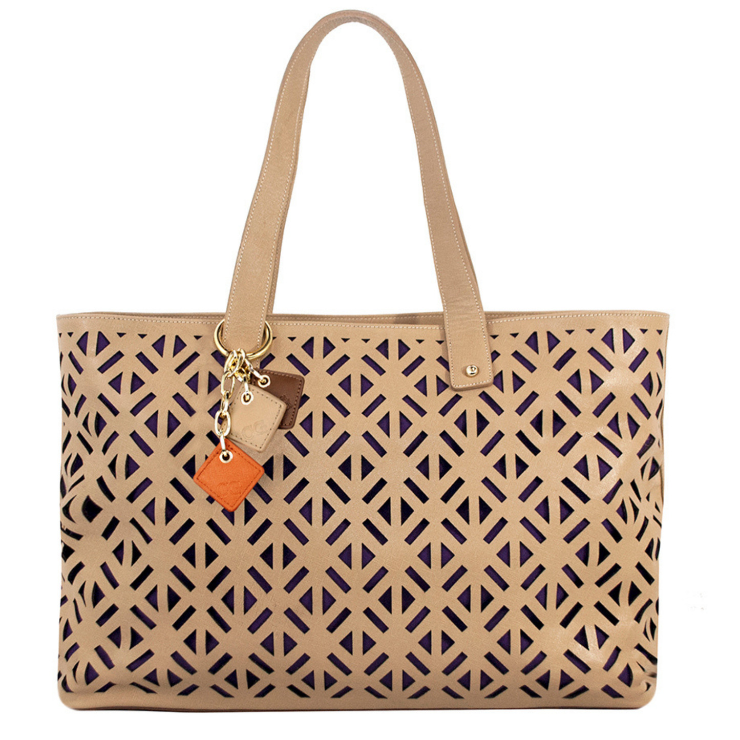 ClaudiaG Luminous Leather Tote  -Tan