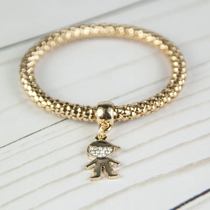 ClaudiaG Qidz Bracelet- Boy Gold