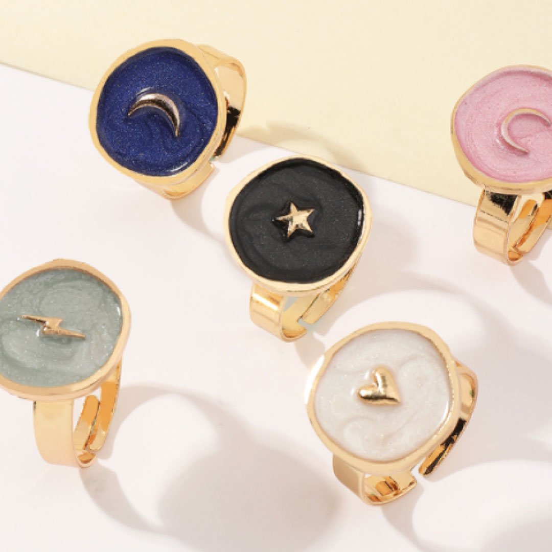 ClaudiaG Astral Ring Black