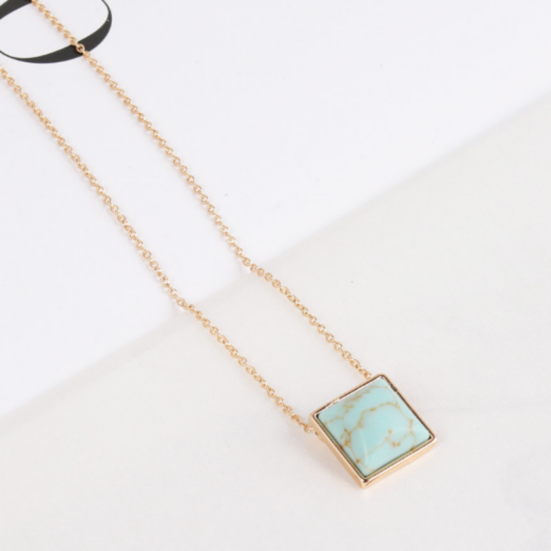 ClaudiaG Square Drop Necklace