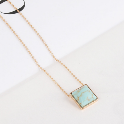 ClaudiaG Square Drop Necklace