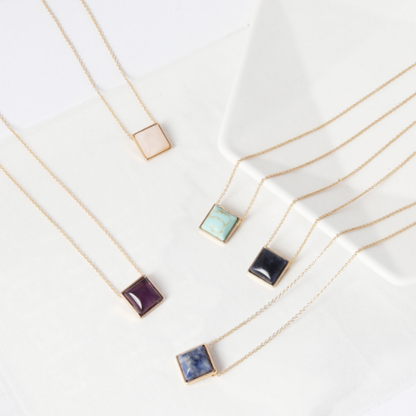 ClaudiaG Square Drop Necklace