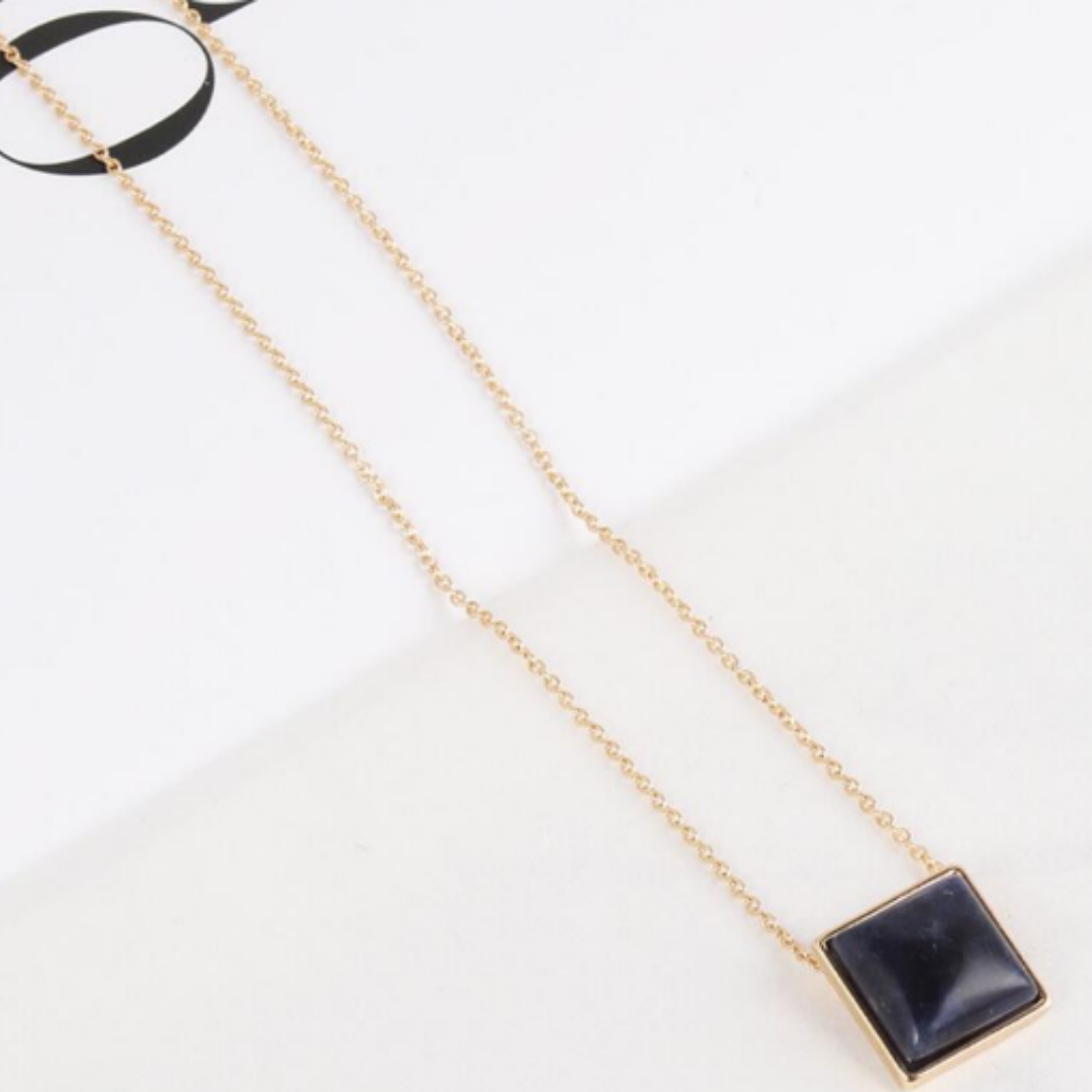 ClaudiaG Square Drop Necklace
