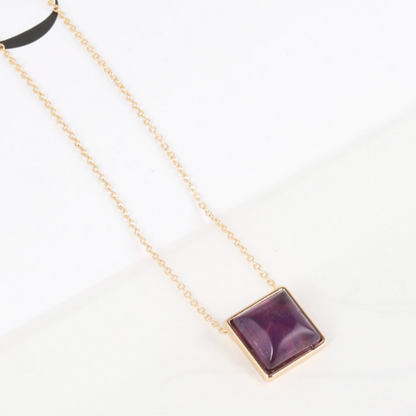 ClaudiaG Square Drop Necklace
