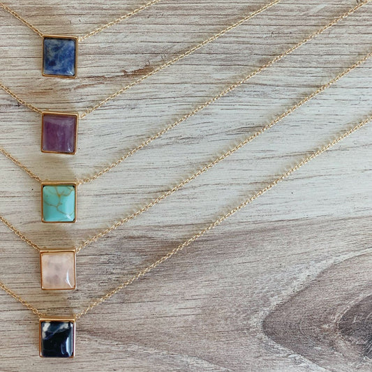 ClaudiaG Square Drop Necklace
