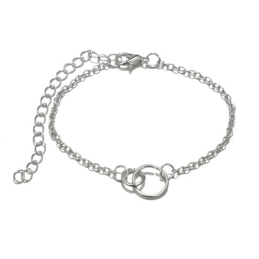 ClaudiaG Stacked Bracelet Set #7 Silver