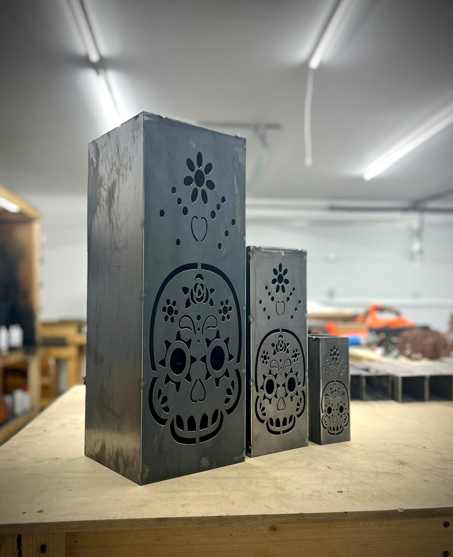 Day of the Dead Solar Pillar - Steel - Multiple Sizes