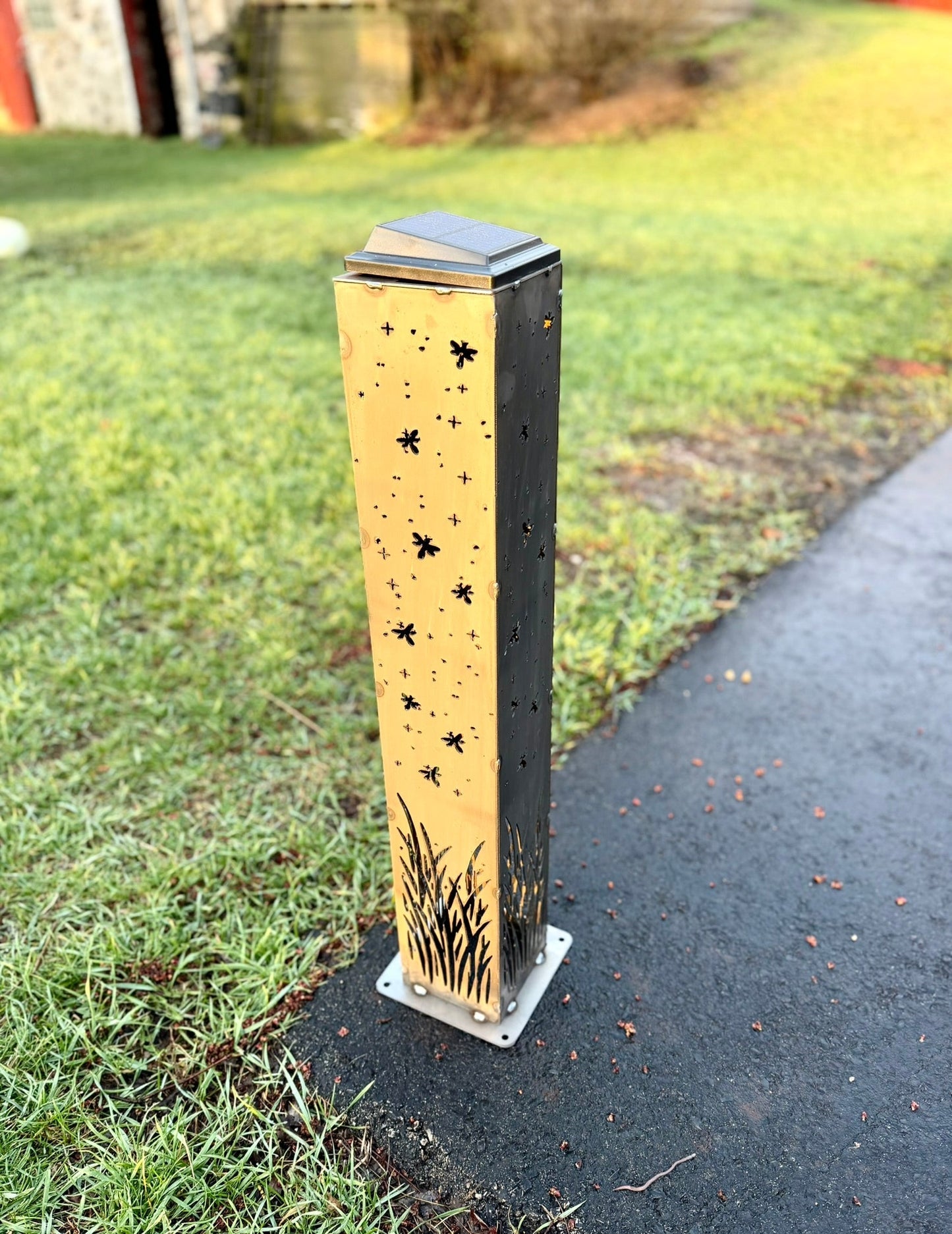 Firefly Meadow Steel Luminary Pillar | Multiple Sizes