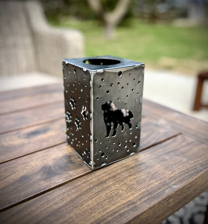 Puppy Cube Steel Hanging Solar Light | 6.5 in. | Pick a Breed