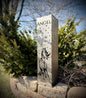Horse & Stars Solar Pillar Luminary - Steel