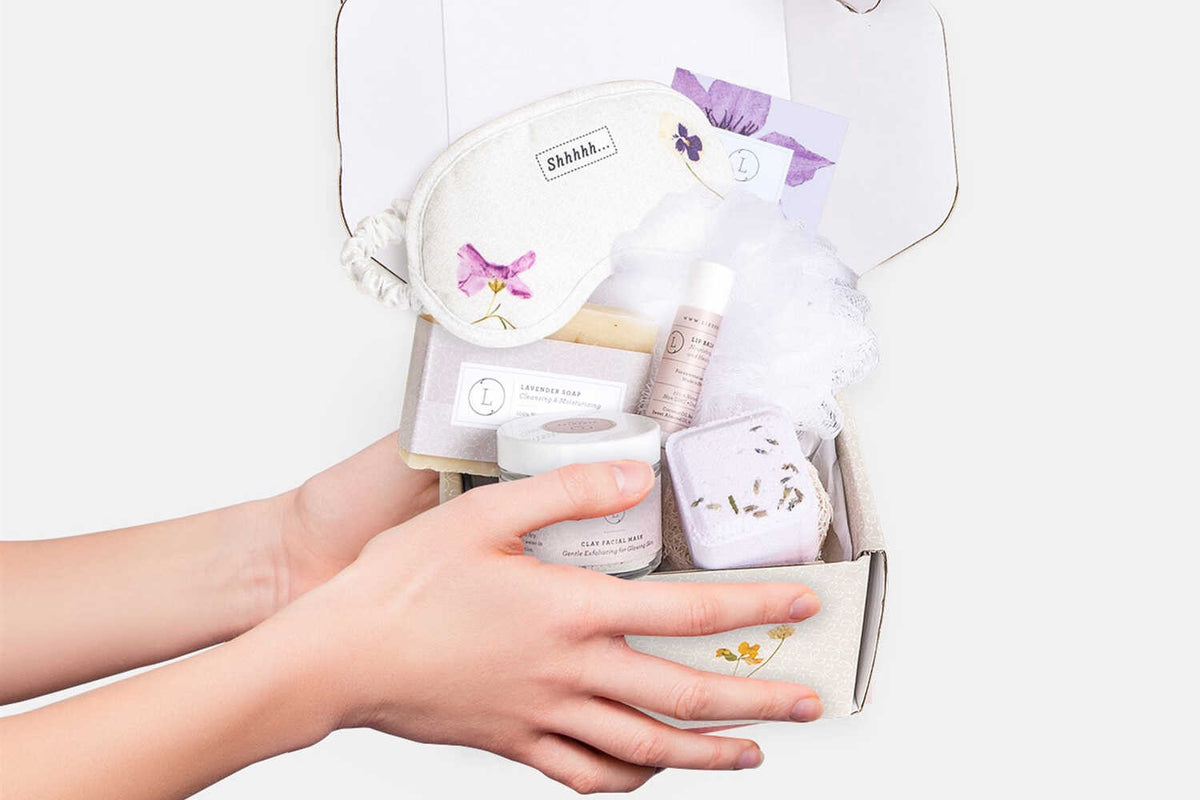 Lavender Bath and Body Set - Natural Skincare Appreciation Gift Box