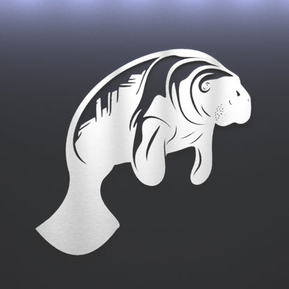 Metal Manatee Wall Art