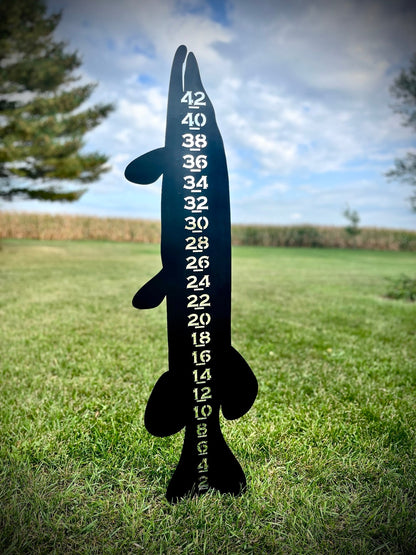 Metal Musky / Pike Snow Gauge - Steel - 42-inch
