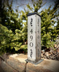 Personalized Vines Solar Pillar Light - Steel