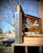 Personalized Vines Solar Pillar Light - Steel
