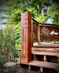 Simple Pines Address Solar Pillar - Steel