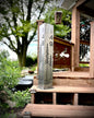 Simple Pines Address Solar Pillar - Steel