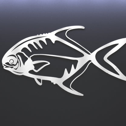 Steel Permit Fish Wall Art