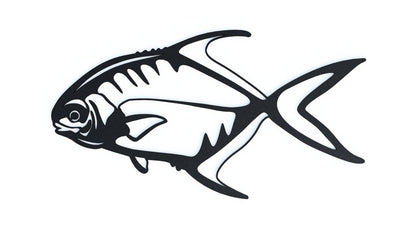 Steel Permit Fish Wall Art
