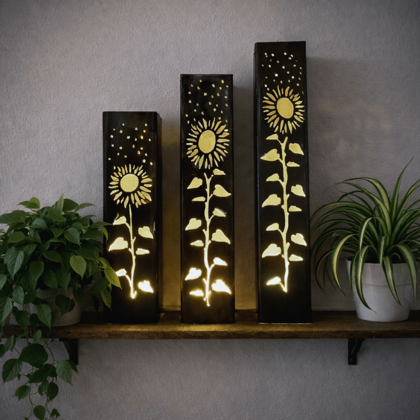 Sunflowers Under the Stars Indoor Luminary | Multiple Sizes