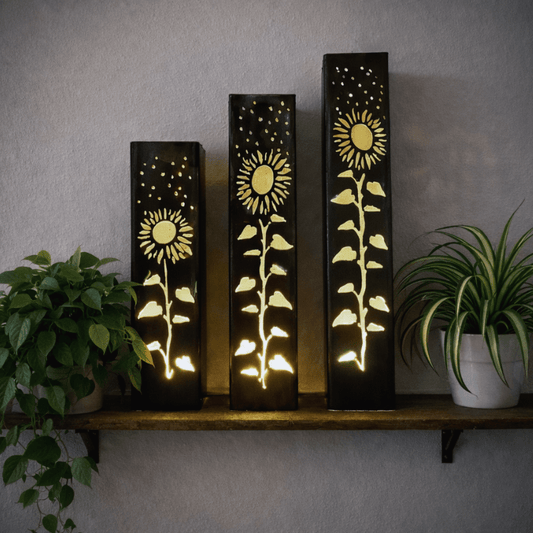 Sunflowers Under the Stars Indoor Luminary | Multiple Sizes