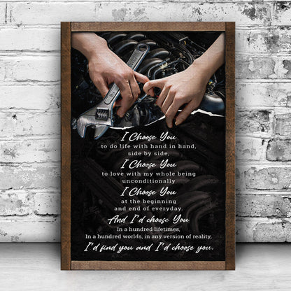 I'd Find You And I'd Choose You Couple Sign