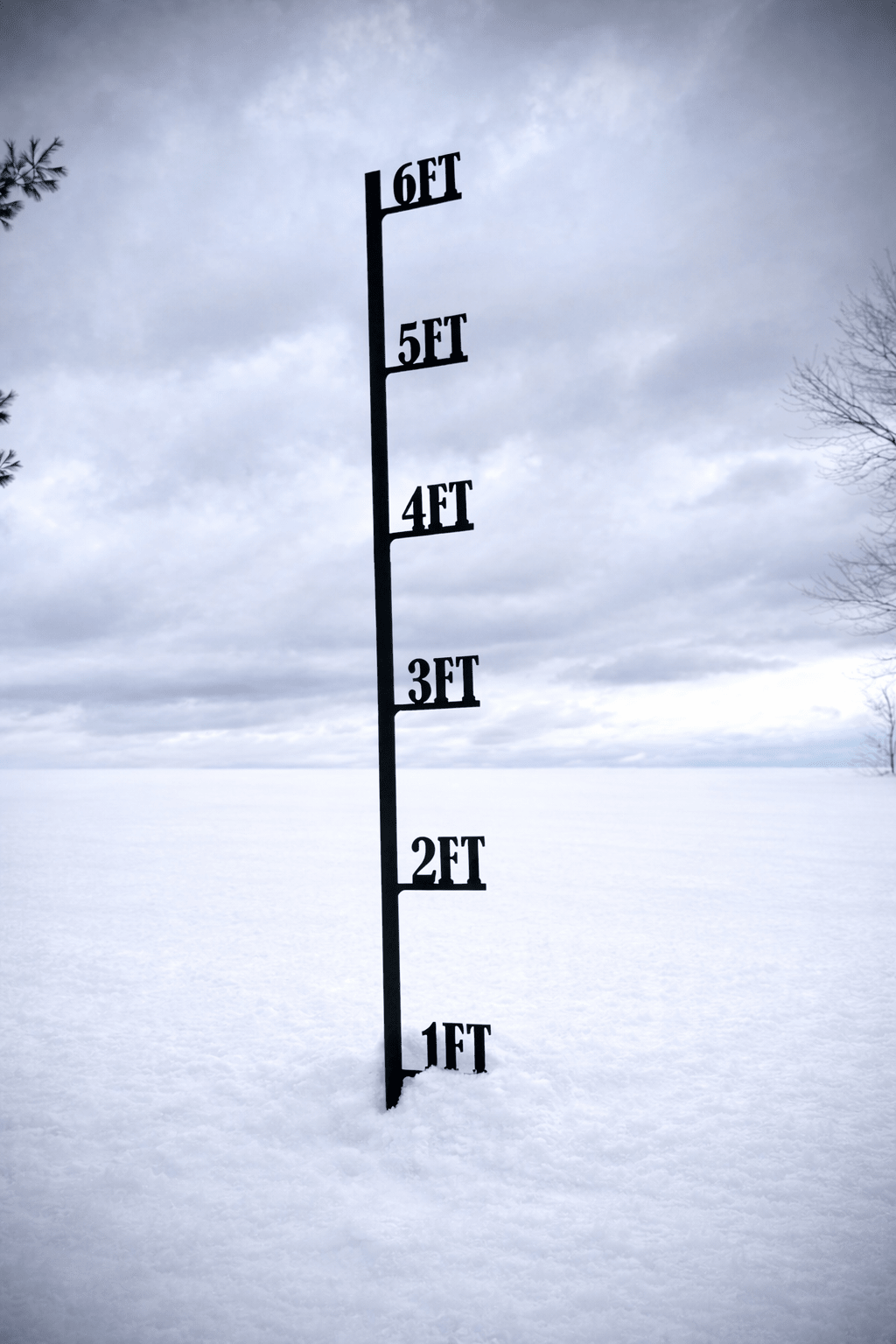 XL 6-Foot Steel Snow Gauge