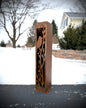 XL Cardinal at Dusk Luminary Pillar w/ Solar Cap | Steel
