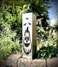 XL Jack-O-Lantern Solar Pillars - Steel