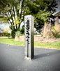 XL Pine Night Sky Solar Luminary Pillar | Steel